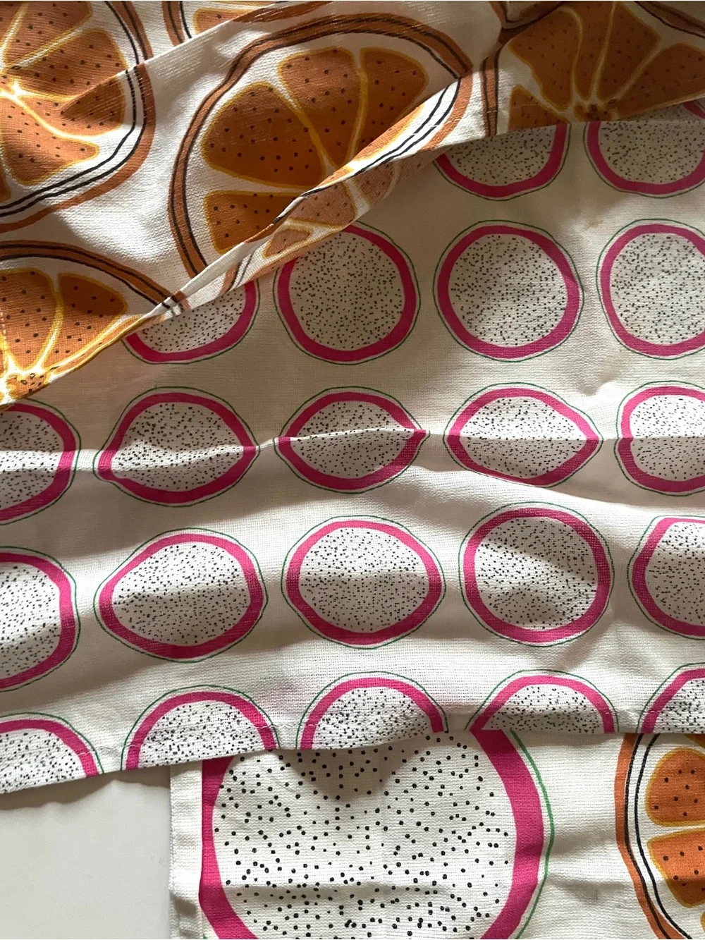 Set of 3 Citrus Kitchen Tea Towels 18x24 IKEA TORVFLY pattern rate